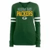 NFL Shirts New Era Women's Green Bay Packers Split Long Sleeve Shirt