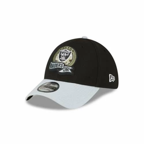 NFL Hats & Caps New Era Las Vegas Raiders 2022 Salute To Service 39Thirty Stretch Fit Hat 3 NFL Hats & Caps New Era Las Vegas Raiders 2022 Salute To Service 39Thirty Stretch Fit Hat