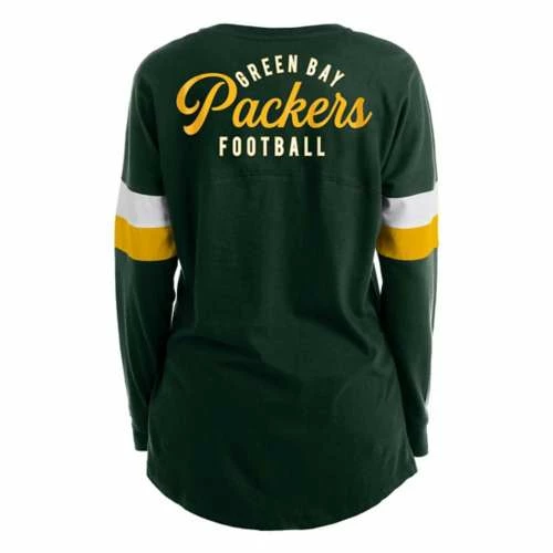 NFL Shirts New Era Women's Green Bay Packers Lace Long Sleeve Shirt 4 NFL Shirts New Era Women's Green Bay Packers Lace Long Sleeve Shirt - Image 2