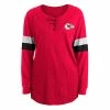 NFL Shirts New Era Women's Kansas City Chiefs Lace Long Sleeve Shirt