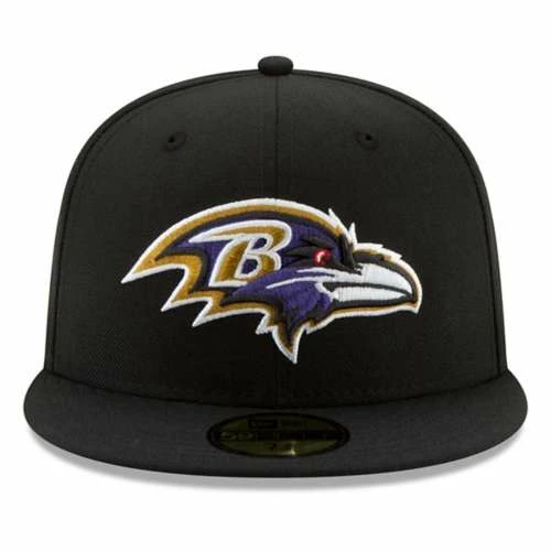 NFL Hats & Caps New Era Baltimore Ravens 5950 Hat 4 NFL Hats & Caps New Era Baltimore Ravens 5950 Hat - Image 2