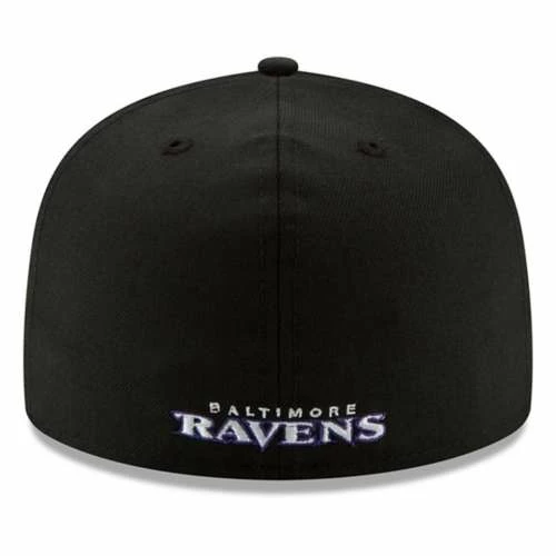 NFL Hats & Caps New Era Baltimore Ravens 5950 Hat 6 NFL Hats & Caps New Era Baltimore Ravens 5950 Hat - Image 4