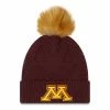 College Hats & Caps New Era Women's Minnesota Golden Gophers Snowy Knit Beanie