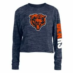 NFL Shirts New Era Women's Chicago Bears Space Dye Long Sleeve Shirt