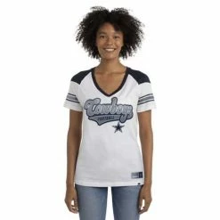 NFL Shirts New Era Women's Dallas Cowboys Raglan Stripe T-Shirt