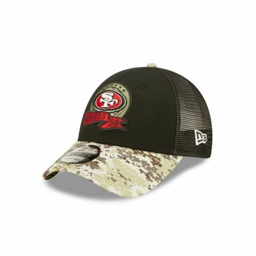 NFL Hats & Caps New Era San Francisco 49ers 2022 Salute To Service 9Forty Adjustable Hat 3 NFL Hats & Caps New Era San Francisco 49ers 2022 Salute To Service 9Forty Adjustable Hat