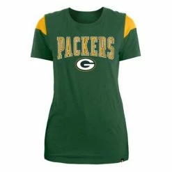 NFL Shirts New Era Women's Green Bay Packers Glitter T-Shirt