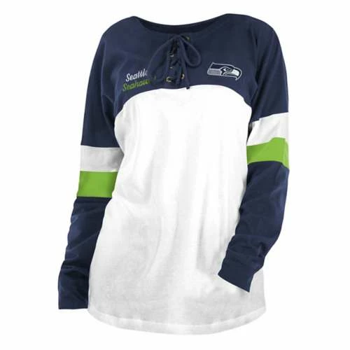 NFL Shirts New Era Women's Seattle Seahawks Lace Long Sleeve Shirt 3 NFL Shirts New Era Women's Seattle Seahawks Lace Long Sleeve Shirt