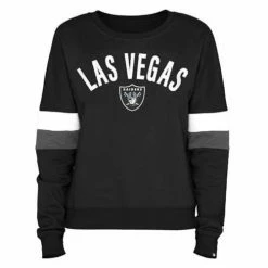 NFL Hoodies & Sweatshirts New Era Women's Las Vegas Raiders Contrast Crewneck