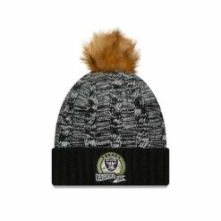 NFL Hats & Caps New Era Women's Las Vegas Raiders 2022 Salute To Service Pom Beanie