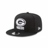 NFL Hats & Caps New Era Green Bay Packers Basic Black & White 9Fifty Snapback Hat -Cheap New Era Store unnamed file 2251