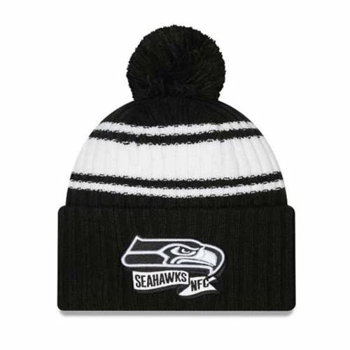 NFL Hats & Caps New Era Kids' Seattle Seahawks Sideline Sportknit Beanie 3 NFL Hats & Caps New Era Kids' Seattle Seahawks Sideline Sportknit Beanie