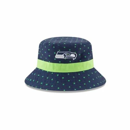 NFL Hats & Caps New Era Toddler Seattle Seahawks Dotted Bucket Hat 3 NFL Hats & Caps New Era Toddler Seattle Seahawks Dotted Bucket Hat