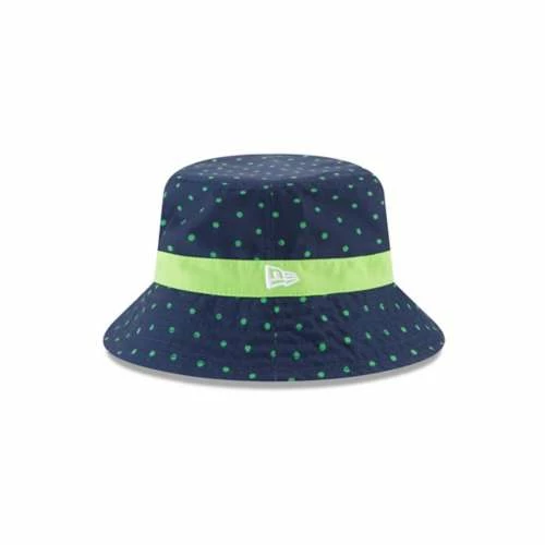 NFL Hats & Caps New Era Toddler Seattle Seahawks Dotted Bucket Hat 4 NFL Hats & Caps New Era Toddler Seattle Seahawks Dotted Bucket Hat - Image 2