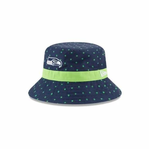 NFL Hats & Caps New Era Toddler Seattle Seahawks Dotted Bucket Hat 5 NFL Hats & Caps New Era Toddler Seattle Seahawks Dotted Bucket Hat - Image 3