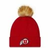 College Hats & Caps New Era Women's Utah Utes Snowy Knit Beanie -Cheap New Era Store unnamed file 256