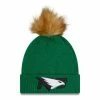 College Hats & Caps New Era Women's North Dakota Fighting Hawks Snowy Knit Beanie -Cheap New Era Store unnamed file 262