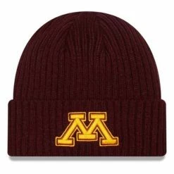 College Hats & Caps New Era Kids' Minnesota Golden Gophers Classic Knit Beanie