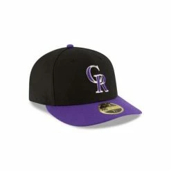 MLB Hats & Caps New Era Colorado Rockies Authentic Collection Purple Brim Low Profile 59Fifty Fitted Hat -Cheap New Era Store unnamed file 2837