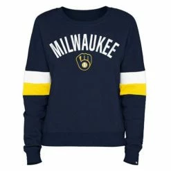 MLB Hoodies & Sweatshirts New Era Women's Milwaukee Brewers Contrast Crew