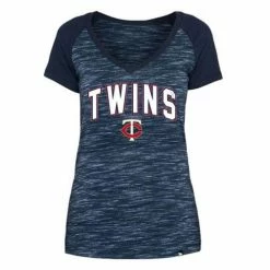 MLB Shirts New Era Women's Minnesota Twins Space Dye T-Shirt