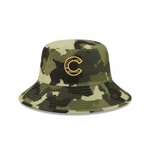MLB Hats & Caps New Era Chicago Cubs 2022 Armed Forces Day Bucket Hat 4 MLB Hats & Caps New Era Chicago Cubs 2022 Armed Forces Day Bucket Hat - Image 2