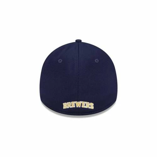 MLB Hats & Caps New Era Milwaukee Brewers 2022 Clubhouse 39Thirty Stretch Fit Hat 6 MLB Hats & Caps New Era Milwaukee Brewers 2022 Clubhouse 39Thirty Stretch Fit Hat - Image 4