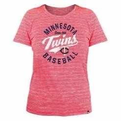 MLB Shirts New Era Women's Minnesota Twins Space Dye Logo T-Shirt