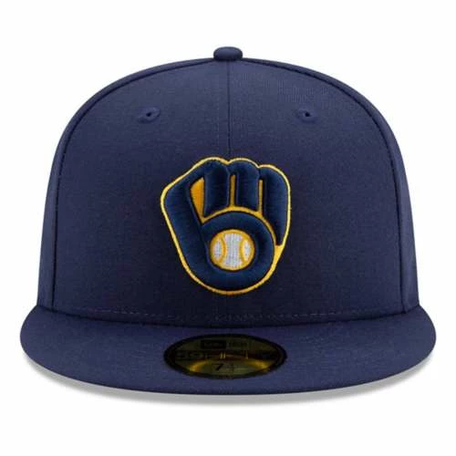 MLB Hats & Caps New Era Milwaukee Brewers Authentic Collection Onfield 59Fifty Fitted Hat 10 MLB Hats & Caps New Era Milwaukee Brewers Authentic Collection Onfield 59Fifty Fitted Hat - Image 8