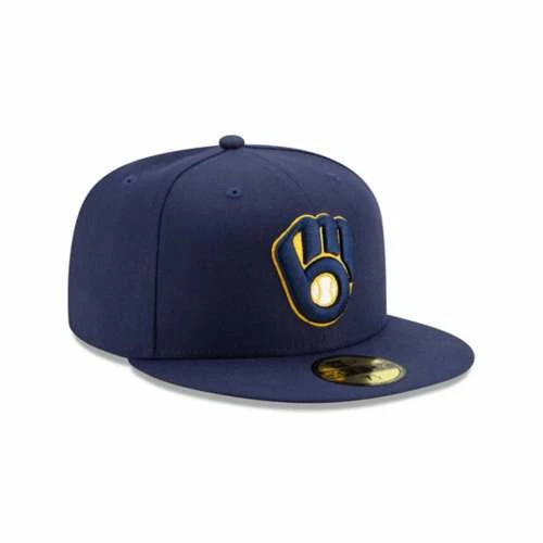 MLB Hats & Caps New Era Milwaukee Brewers Authentic Collection Onfield 59Fifty Fitted Hat 14 MLB Hats & Caps New Era Milwaukee Brewers Authentic Collection Onfield 59Fifty Fitted Hat - Image 12