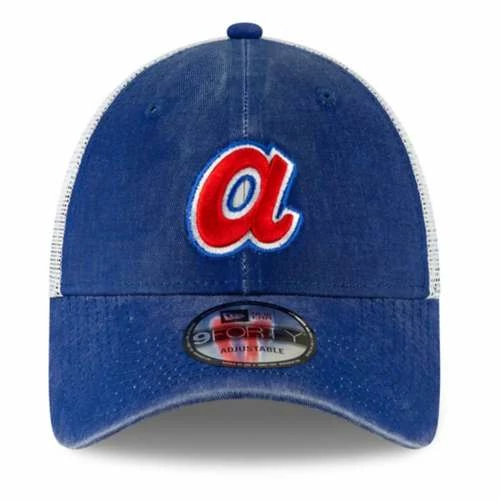 MLB Hats & Caps New Era Atlanta Braves Trucker 9Forty Adjustable Hat 4 MLB Hats & Caps New Era Atlanta Braves Trucker 9Forty Adjustable Hat - Image 2