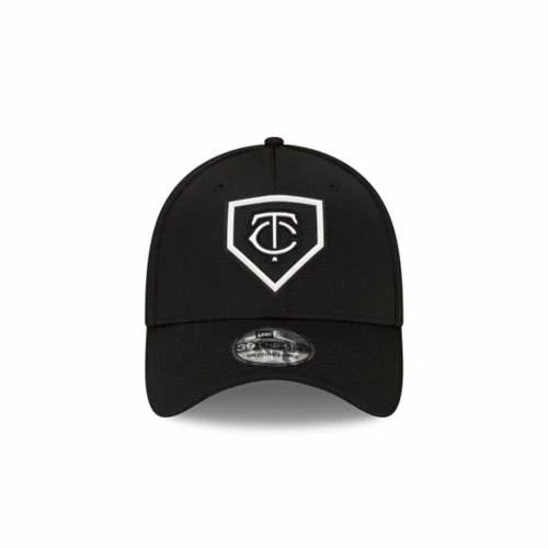 MLB Hats & Caps New Era Minnesota Twins 2022 Clubhouse Alternate Black & White 39Thirty Stretch Fit Hat 4 MLB Hats & Caps New Era Minnesota Twins 2022 Clubhouse Alternate Black & White 39Thirty Stretch Fit Hat - Image 2