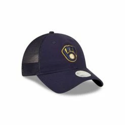 MLB Hats & Caps New Era Women's Milwaukee Brewers Banded 9Twenty Adjustable Hat -Cheap New Era Store unnamed file 3386