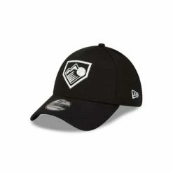 MLB Hats & Caps New Era Colorado Rockies 2022 Clubhouse Black & White 39Thirty Stretch Fit Hat