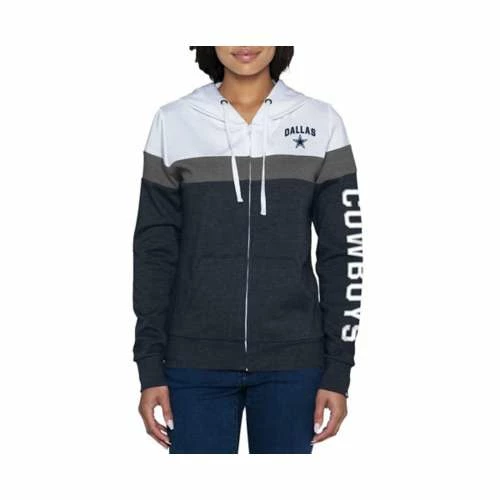 NFL Hoodies & Sweatshirts New Era Women's Dallas Cowboys Team Full Zip 3 NFL Hoodies & Sweatshirts New Era Women's Dallas Cowboys Team Full Zip
