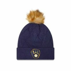 MLB Hats & Caps New Era Women's Milwaukee Brewers Snowy Beanie