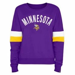 NFL Hoodies & Sweatshirts New Era Women's Minnesota Vikings Contrast Crewneck
