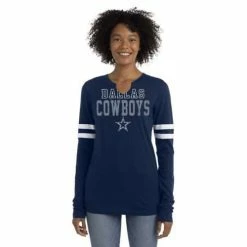 NFL Shirts New Era Women's Dallas Cowboys Split Long Sleeve Shirt