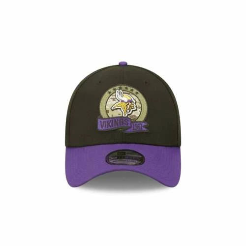 NFL Hats & Caps New Era Minnesota Vikings 2022 Salute To Service 39Thirty Stretch Fit Hat 4 NFL Hats & Caps New Era Minnesota Vikings 2022 Salute To Service 39Thirty Stretch Fit Hat - Image 2