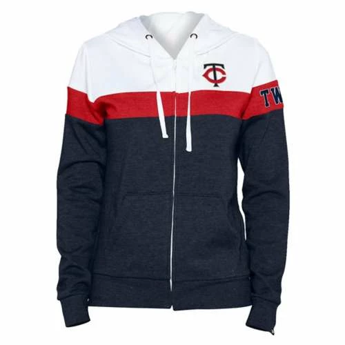 MLB Hoodies & Sweatshirts New Era Women's Minnesota Twins Block Hoodie Full Zip 3 MLB Hoodies & Sweatshirts New Era Women's Minnesota Twins Block Hoodie Full Zip