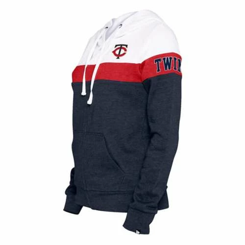 MLB Hoodies & Sweatshirts New Era Women's Minnesota Twins Block Hoodie Full Zip 4 MLB Hoodies & Sweatshirts New Era Women's Minnesota Twins Block Hoodie Full Zip - Image 2