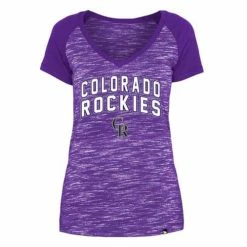 MLB Shirts New Era Women's Colorado Rockies Space Dye T-Shirt