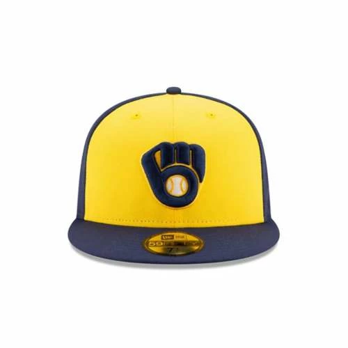 MLB Hats & Caps New Era Milwaukee Brewers Alternate On Field 59Fifty Fitted Hat 4 MLB Hats & Caps New Era Milwaukee Brewers Alternate On Field 59Fifty Fitted Hat - Image 2