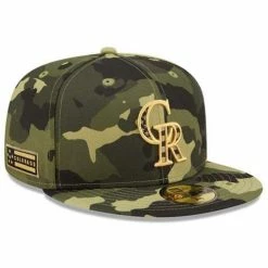 MLB Hats & Caps New Era Colorado Rockies 2022 Armed Forces Day 59Fifty Fitted Hat