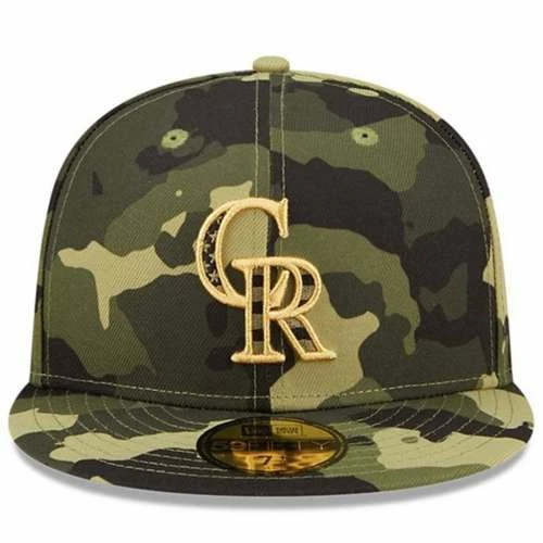 MLB Hats & Caps New Era Colorado Rockies 2022 Armed Forces Day 59Fifty Fitted Hat 4 MLB Hats & Caps New Era Colorado Rockies 2022 Armed Forces Day 59Fifty Fitted Hat - Image 2