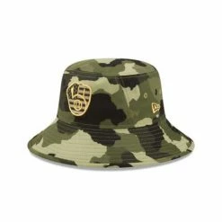 MLB Hats & Caps New Era Milwaukee Brewers 2022 Armed Forces Day Bucket Hat