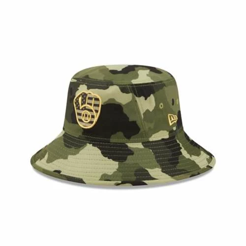 MLB Hats & Caps New Era Milwaukee Brewers 2022 Armed Forces Day Bucket Hat 3 MLB Hats & Caps New Era Milwaukee Brewers 2022 Armed Forces Day Bucket Hat