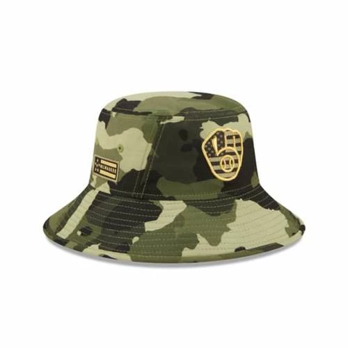 MLB Hats & Caps New Era Milwaukee Brewers 2022 Armed Forces Day Bucket Hat 5 MLB Hats & Caps New Era Milwaukee Brewers 2022 Armed Forces Day Bucket Hat - Image 3