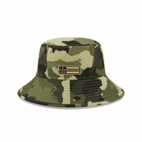 MLB Hats & Caps New Era Milwaukee Brewers 2022 Armed Forces Day Bucket Hat 6 MLB Hats & Caps New Era Milwaukee Brewers 2022 Armed Forces Day Bucket Hat - Image 4