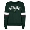 NBA Hoodies & Sweatshirts New Era Women's Milwaukee Bucks Contrast Crewneck -Cheap New Era Store unnamed file 3910